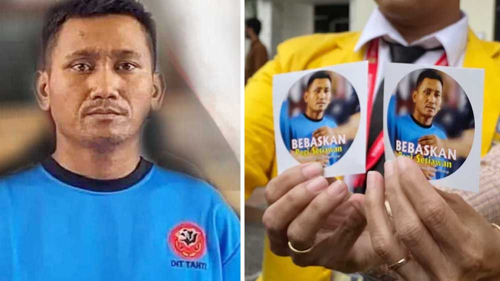 Polda Jabar Mangkir, Stiker Bebaskan Pegi Setiawan Beredar di Halaman Kantor PN Bandung