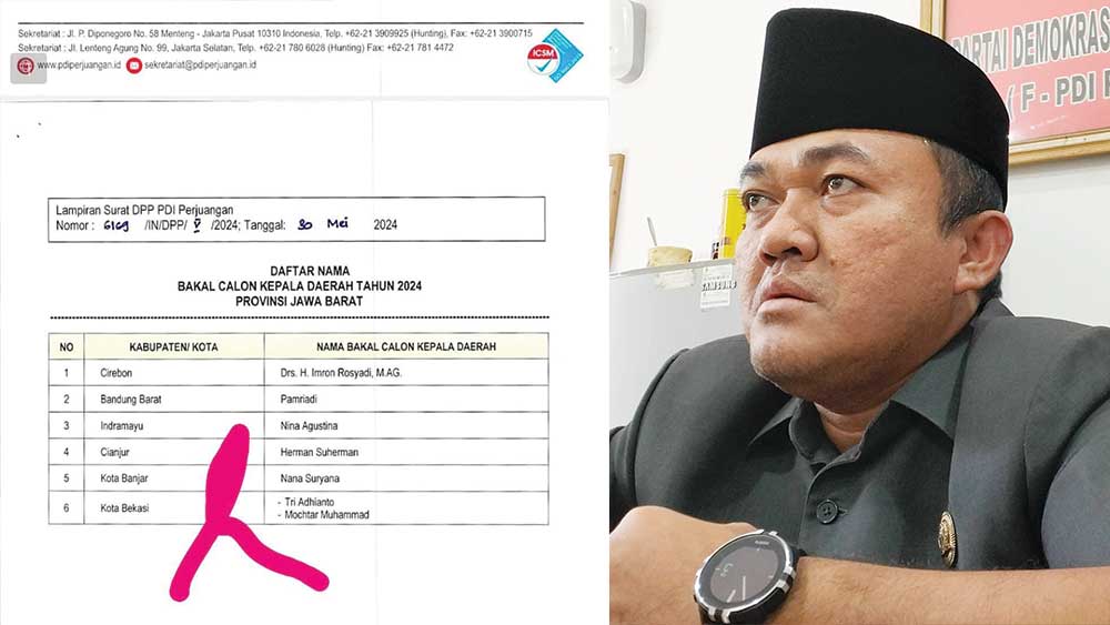 Surat PDIP Bocor, Ada Nama Imron untuk Pilkada Kabupaten Cirebon, Rudiana: Surat Tugas, Bukan Rekomendasi