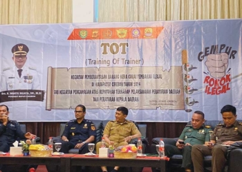 Gempur Rokok Ilegal, Satpol PP Kabupaten Cirebon Bekali Ilmu Anggotanya