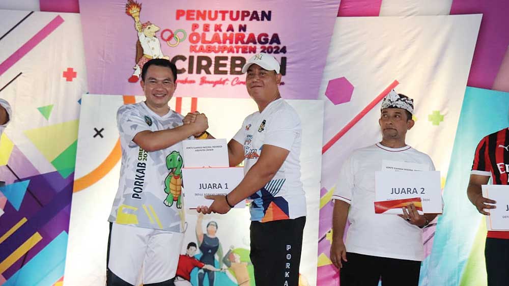 Pj Bupati Cirebon Wahyu Mijaya Motivasi Atlet Porkab