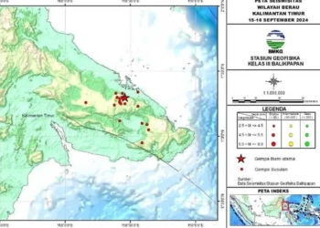 Provinsi Kaltim Tempat IKN Diguncang Gempa Besar