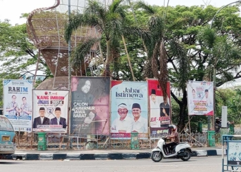 Dipenuhi APK, Taman Milik Pemkab Cirebon Tak Lagi Estetis