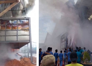 Kebakaran di Cirebon, Pabrik Furniture di Bodesari Dilalap Api, Karyawan Berhamburan Menyelamatkan Diri