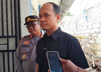 Satreskrim Polresta Cirebon Selidiki Ambruknya SMPN 1 Talun