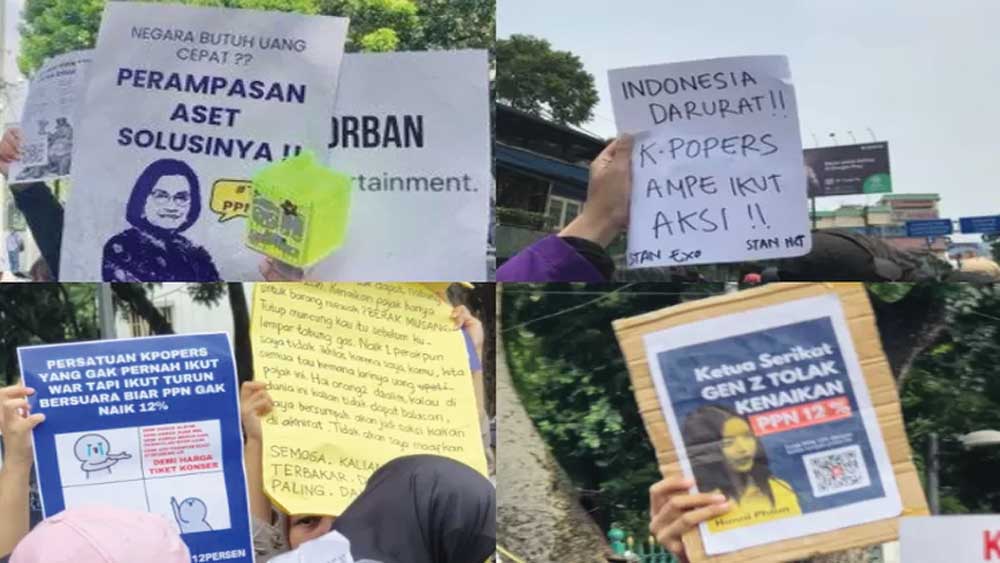 Gen Z dan K Popers Turun ke Jalan Datangi Istana Negara Persoalkan PPN 12 Persen