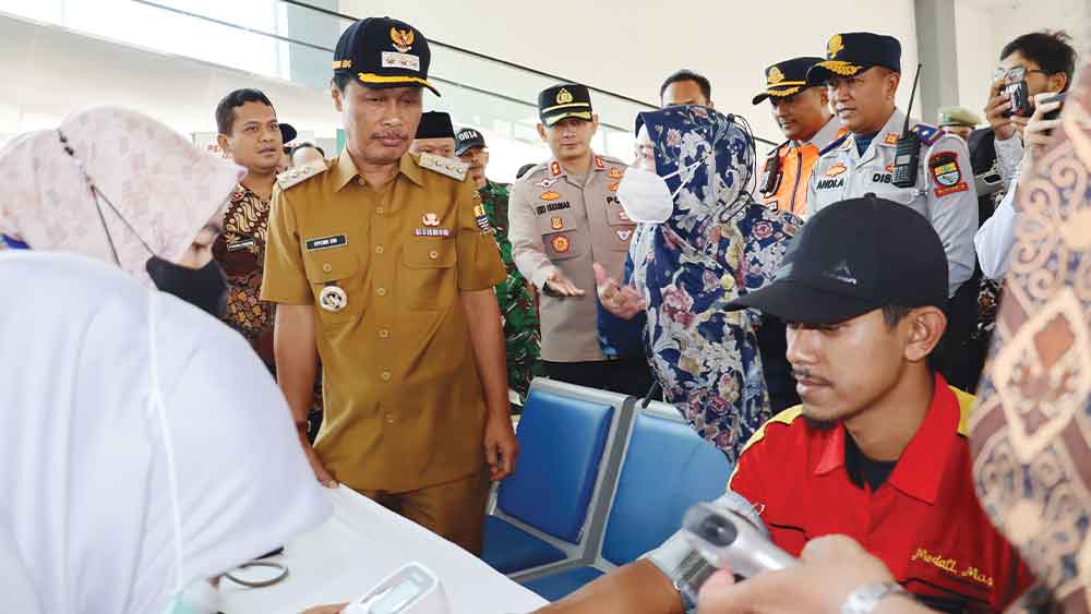 Wali Kota Cirebon Monitoring Ramp Check Kendaraan