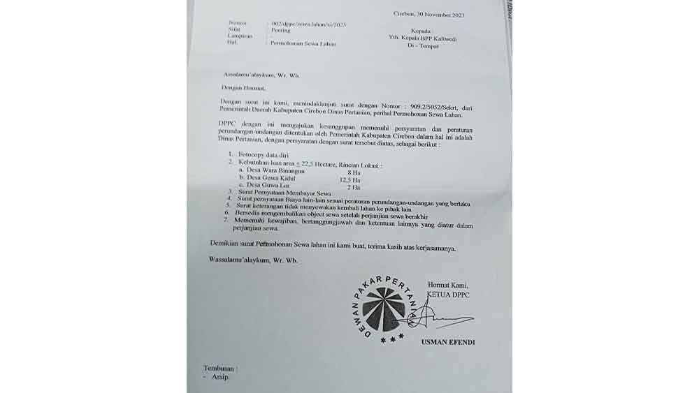 Demplot Padi Varietas Baru Mentok di Sewa Lahan Pemkab Cirebon