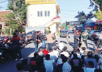 Polisi Amankan Pelaku Balap Liar di Cirebon Beserta 97 Remaja dan 57 Sepeda Motor