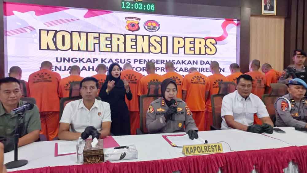 28 Terduga Pelaku Perusakan dan Penjarahan di Kabupaten Cirebon Ditetapkan Sebagai Tersangka