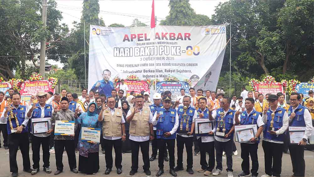 DPUTR Kabupaten Cirebon Fokus Percepatan Perbaikan Jalan, Peringati Hari Bakti Ke-80 Tanpa Kemeriahan